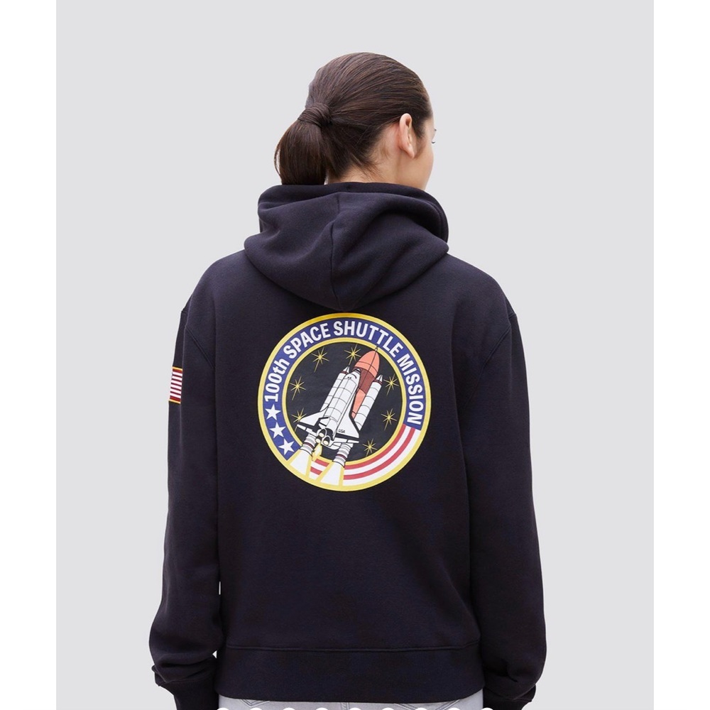 ALPHA INDUSTRIES NASA SPACE SHUTTLE HOODIE - Picture 6 of 12